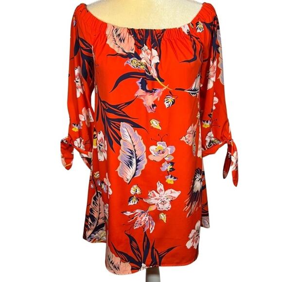 Carolina Belle Off The Shoulder Floral Dress, 6 - Picture 5 of 12